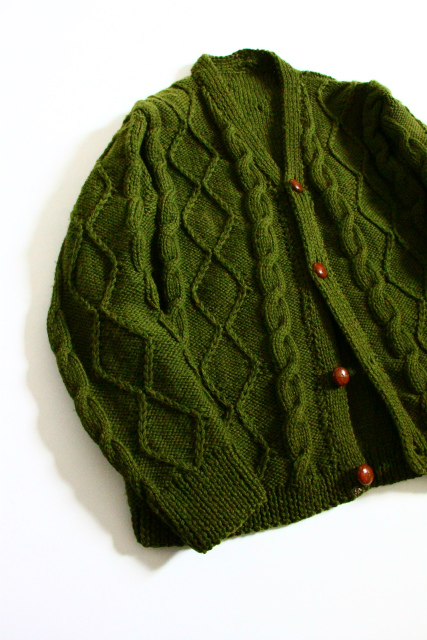 14 aran cardigan  grn (4)